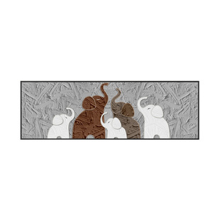 吉象如意客厅装饰画现代简约横版大气沙发背景墙挂画轻奢高档壁画