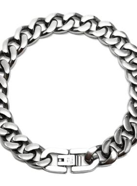 纯钛男式男士项链嘻哈不变色铂金