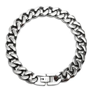 纯钛合金男士项链不过敏不变色吊坠链麻花链百搭饰品铂金质感素链