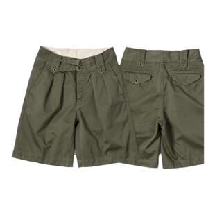 XIEXIAOJUN经典70年代英国廓尔格军裤宽松直筒双褶五分裤 X19-27B