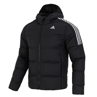 阿迪达斯羽绒服男连帽冬季保暖