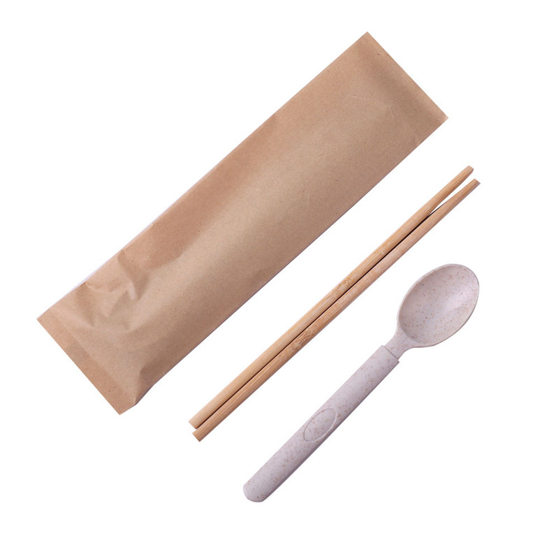 稻壳一次性筷勺两件套加厚