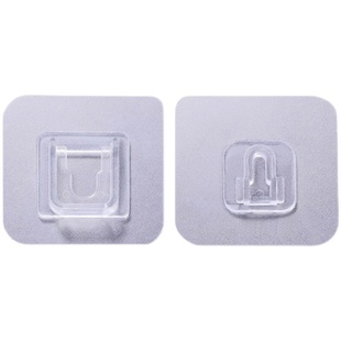 强力子母扣卡扣免打孔字母扣无痕粘钩塑料透明固定器粘扣挂钩贴扣