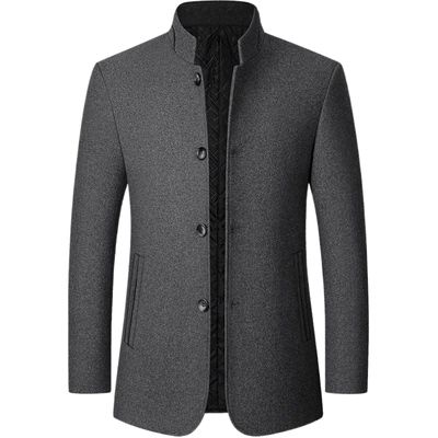 夹克中山装爸爸装外套中年男士