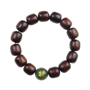 五行缺木补木饰品紫檀木手链甲木乙木喜木属木风雷益木卦青龙手串