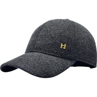 海澜之家男士帽子秋冬季护耳棒球帽户外出行保暖鸭舌帽时尚百搭帽