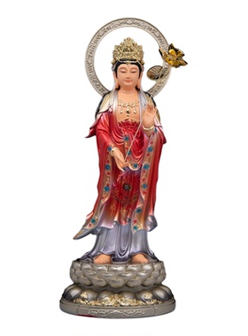 西方三圣佛像树脂阿弥陀佛观音菩萨大势至菩萨观世音佛堂供奉摆件