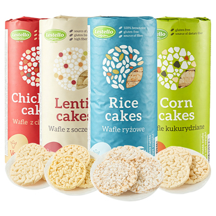 甘齿记riceup谷物圆饼波兰进口杂粮鹰嘴豆休闲零食谷物糙米饼135g
