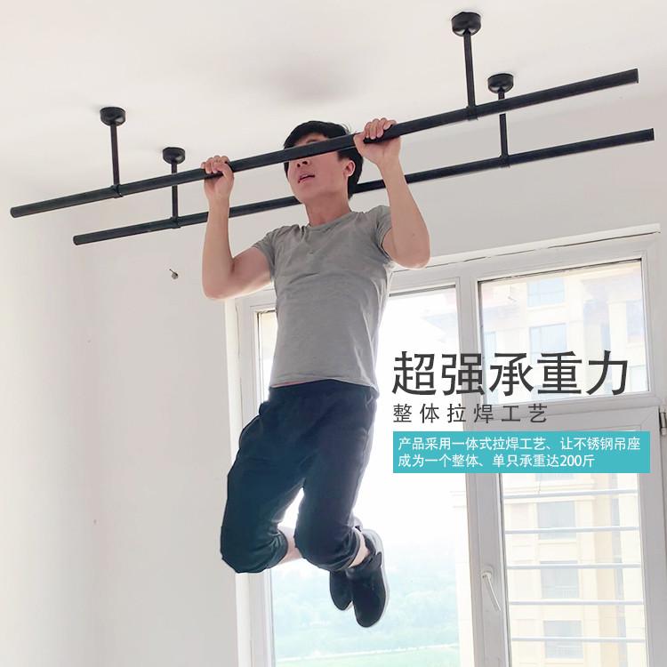 固信阳台不锈钢固定晾衣架晒衣架晒衣杆晾衣杆单杆挂衣杆烤漆黑色