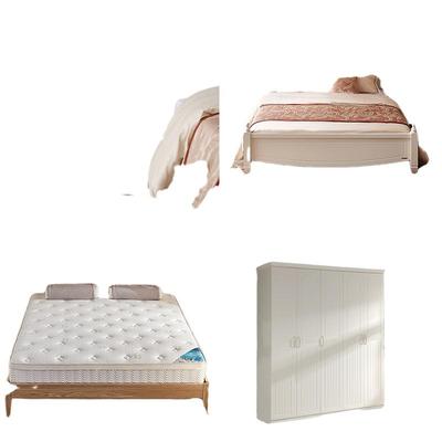 全友家居韩式田园四门乳胶双人床