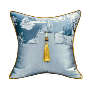 中式抱枕红木沙发靠垫套中国风家用客厅靠枕腰枕抱枕被子两用定制