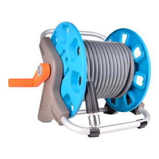 高压洗车机防爆钢丝管出水管收卷器收纳架转盘手摇绕管卷管器壁挂