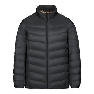 雪中飞2025冬新款男士羽绒服短款商务休闲简约立领时尚轻保暖夹克