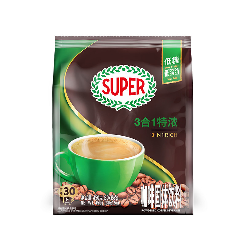 super原装进口3合1原味/特浓咖啡
