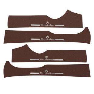 适用奔驰门槛保护贴E级C级GLE/E300L/GLC车门防踢垫垫防护装饰贴