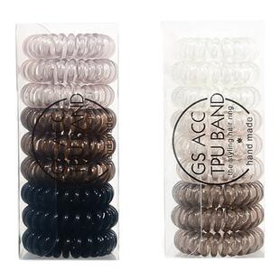 电话线发绳透明细款小号韩国黑色高弹力无痕发圈头绳女头饰高级感