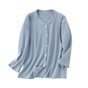 哺乳秋装外出上衣秋冬孕妇产后喂奶衣纯棉单件长袖月子服家居睡衣