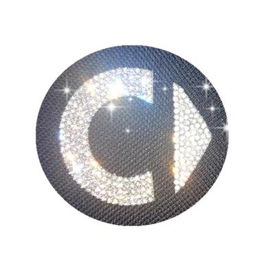 镶钻方向盘后标改装专用贴