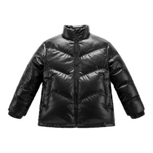 太平鸟男装羽绒服冬季pu面包服外套潮90白鸭绒字母保暖羽绒潮