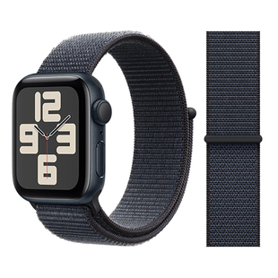 适用于苹果手表表带尼龙回环iwatchs10 11编织透气applewatch腕带