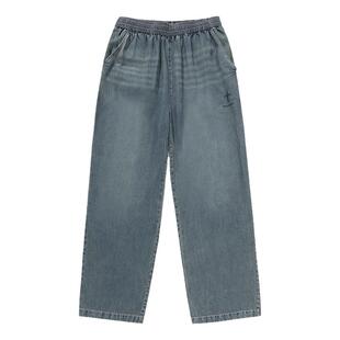 BJHG不计后果直筒牛仔裤子男款夏季宽松美式天丝阔腿休闲长裤子女