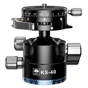 思锐KS-5低重心球形云台KS10 KS20单反相机横竖拍三脚架配件KS30 KS40双全景多角度拍摄铝合金云台快拆快装式