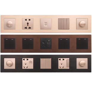 酒店宾馆联体强电485组合床头连体开关弱电12V干接点开关面板RCU