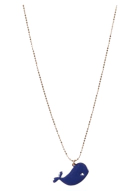 巴黎马卡龙鲸鱼项链耳钉个性