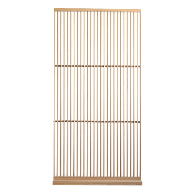 舍间移动日式橡木镂空家用屏风