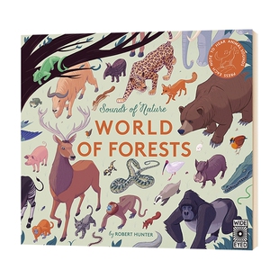 大自然的声音 森林世界 音乐发声绘本 英文原版 Sounds of Nature World of Forests 英文版儿童英语启蒙 进口原版书籍