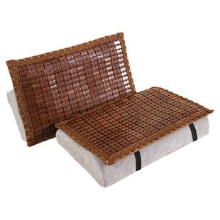 麻将凉席枕套夏天竹枕套夏季乳胶记忆枕头垫枕头片枕巾竹席凉枕套