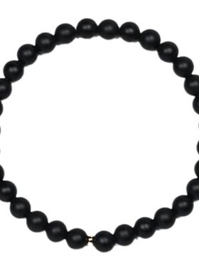 pohier宝喜儿18K金玛瑙情侣手链