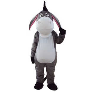 毛驴行走卡通人偶服装玩偶公仔衣服表演演出活动动漫道具动物驴子