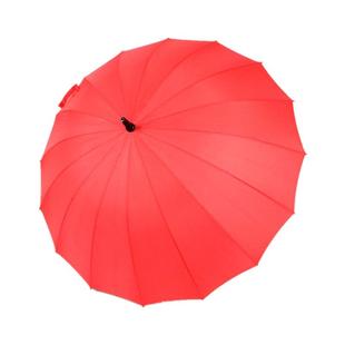 长柄16骨红伞结婚新娘用的大红色雨伞中式婚礼女方出门陪嫁婚庆伞