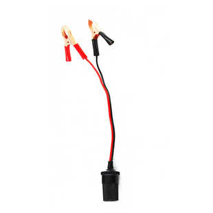 汽车电瓶夹子转点烟器母座电池夹连接线12v-24V电瓶转换器铜插座