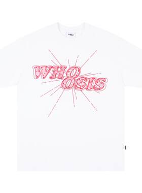 WHOOSIS8字logo钻石灯球短袖T恤