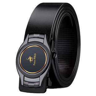 保罗皮带男士真皮牛皮无牙自动扣腰带青年裤带男休闲个性男式韩版