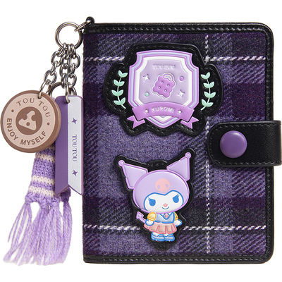 TOUTOUKuromi库洛米格纹钱包卡包