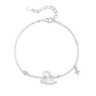 老凤祥925银星芒萌马手链女2026新款手串手饰马年本命年生日礼物