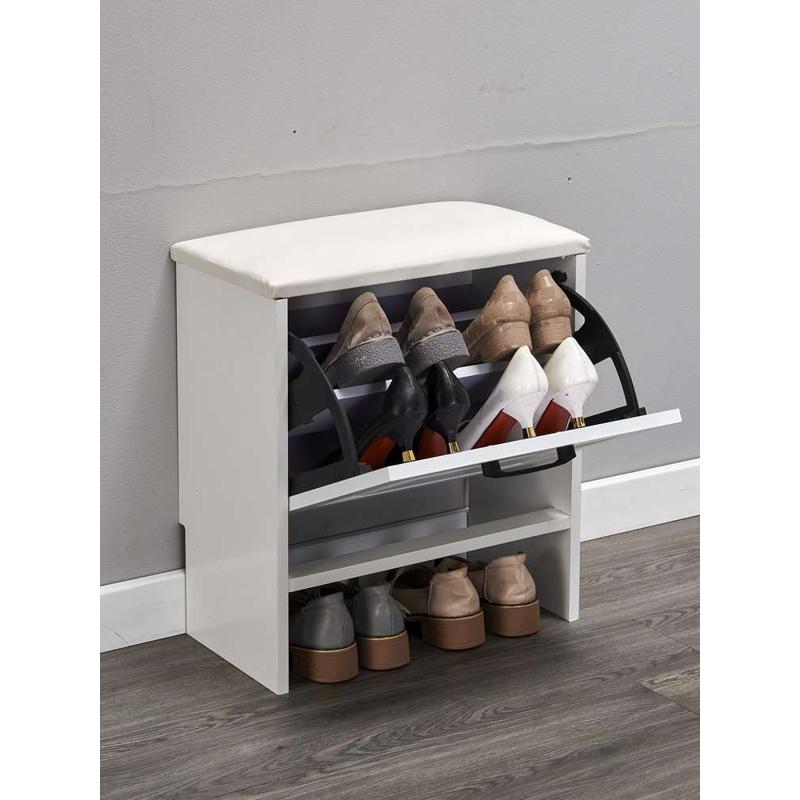 门口鞋凳式鞋柜简约现代收纳储物凳多功能翻斗鞋凳沙发凳穿鞋凳式