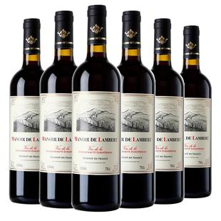 【自营】法国红酒进口法定产区朗格多克干红葡萄酒6支整箱礼盒装