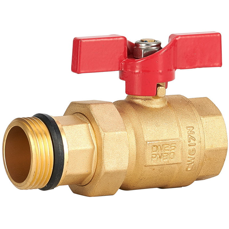 黄铜镀镍4分6分内外丝活接球阀角阀止水阀水管阀门铜球阀1寸油任