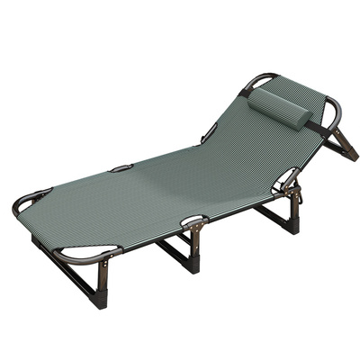 午休折叠床躺椅办公室午睡神器简易两用小床成人家用行军单人陪护