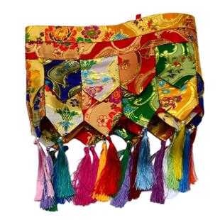 藏式帷幔居家酒店佛堂寺院装饰五色吉祥围幔墙围桌围普玛挂帘定制