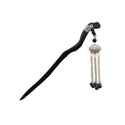 新中式古风步摇流苏盘发簪子配饰