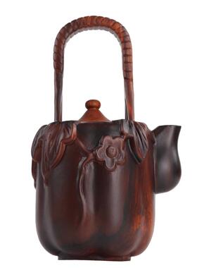 红木茶壶摆件风水客厅工艺品