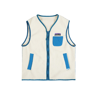 梨小闲原创童装女童冬款羊羔毛保暖马甲新儿童上衣中大童背心