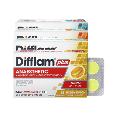 Difflam强效咽炎润喉糖bk代言缓解扁桃体炎喉咙疼痛镇痛杀菌含片