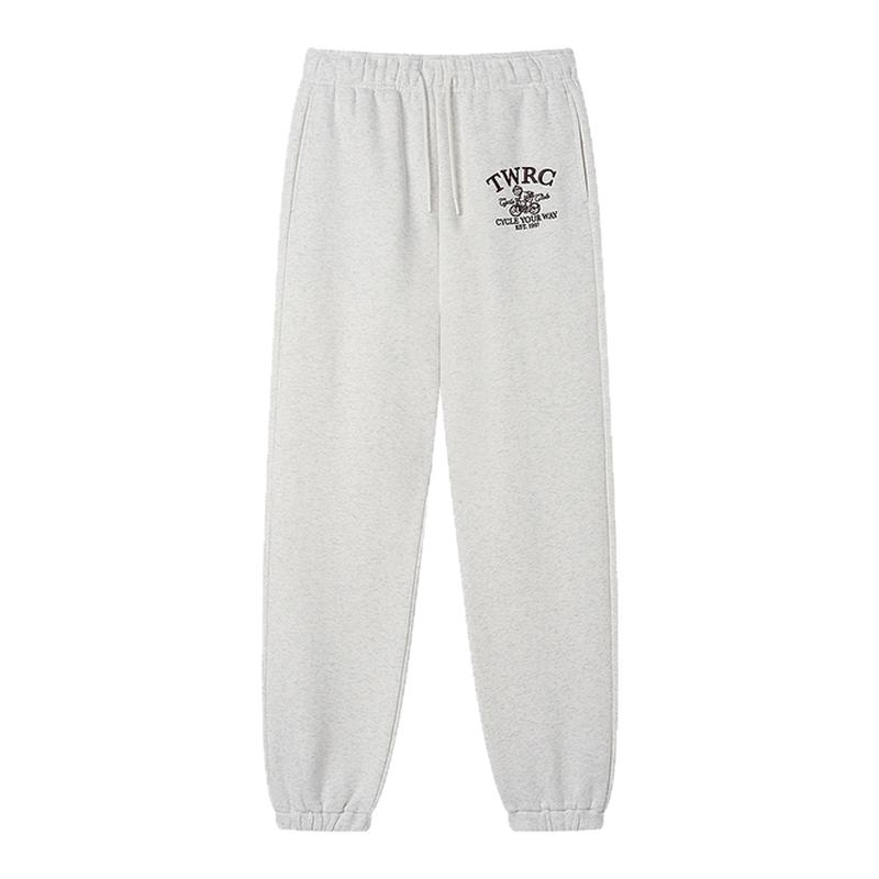 TeenieWeenie小熊女装卫裤2025年秋季新款适休闲运动风加绒束脚裤