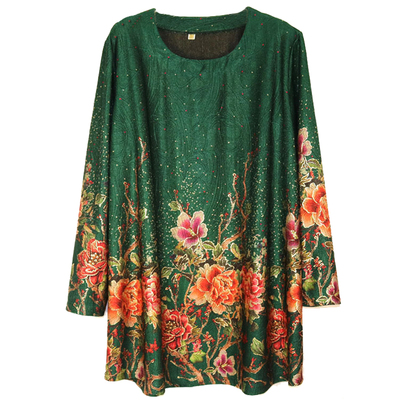 加肥加大码中老年女装连衣裙